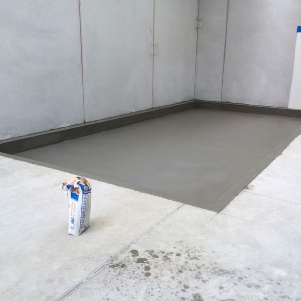 Large newly concreted area